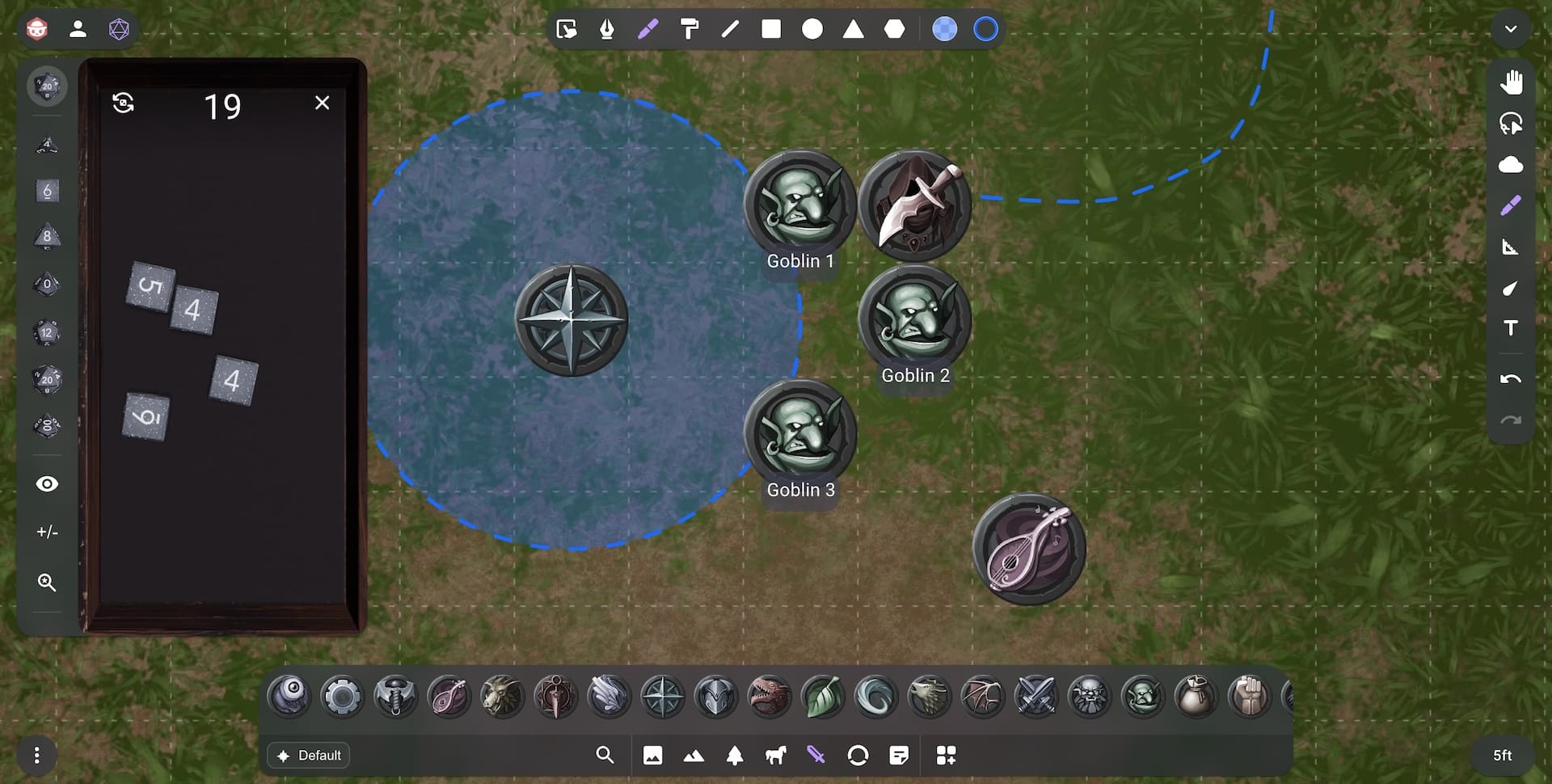 The Owlbear Rodeo interface