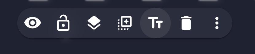 Item context menu with the Edit Text menu item highlighted
