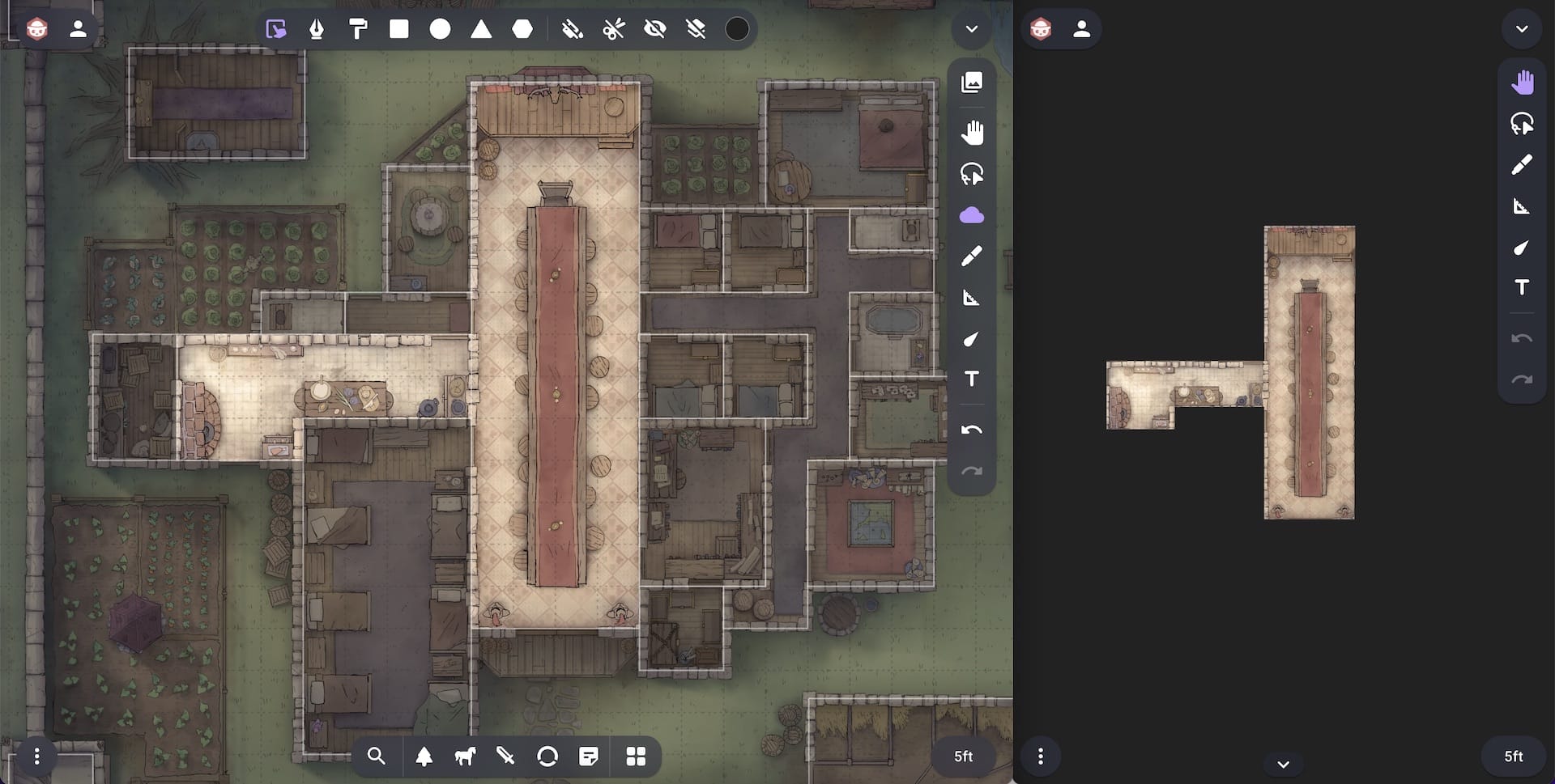 Fog cutout side-by-side